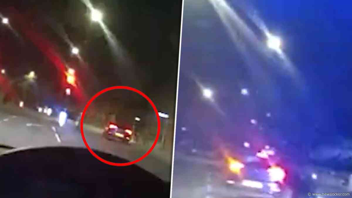 Politieachtervolging in Londen vastgelegd: verdachte crasht