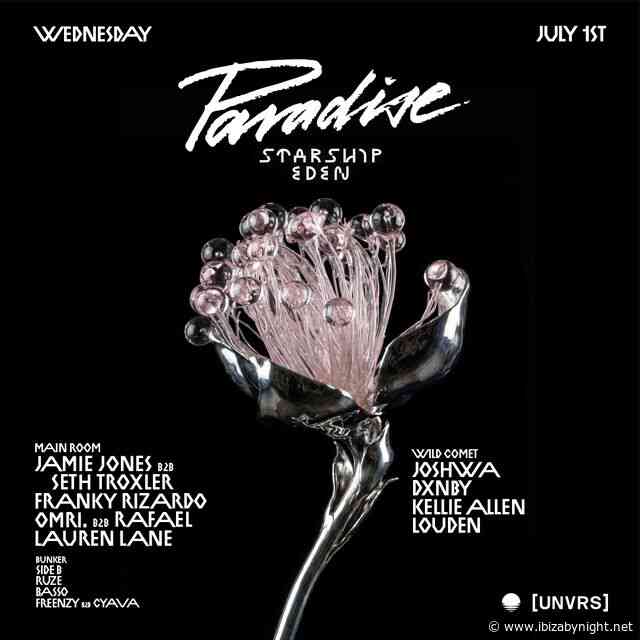 Paradise at [UNVRS] Ibiza hosts Jamie Jones b2b Seth Troxler, Franky Rizardo & many more!