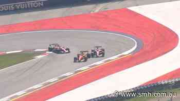 Leclerc brushes Piastri on tight turn