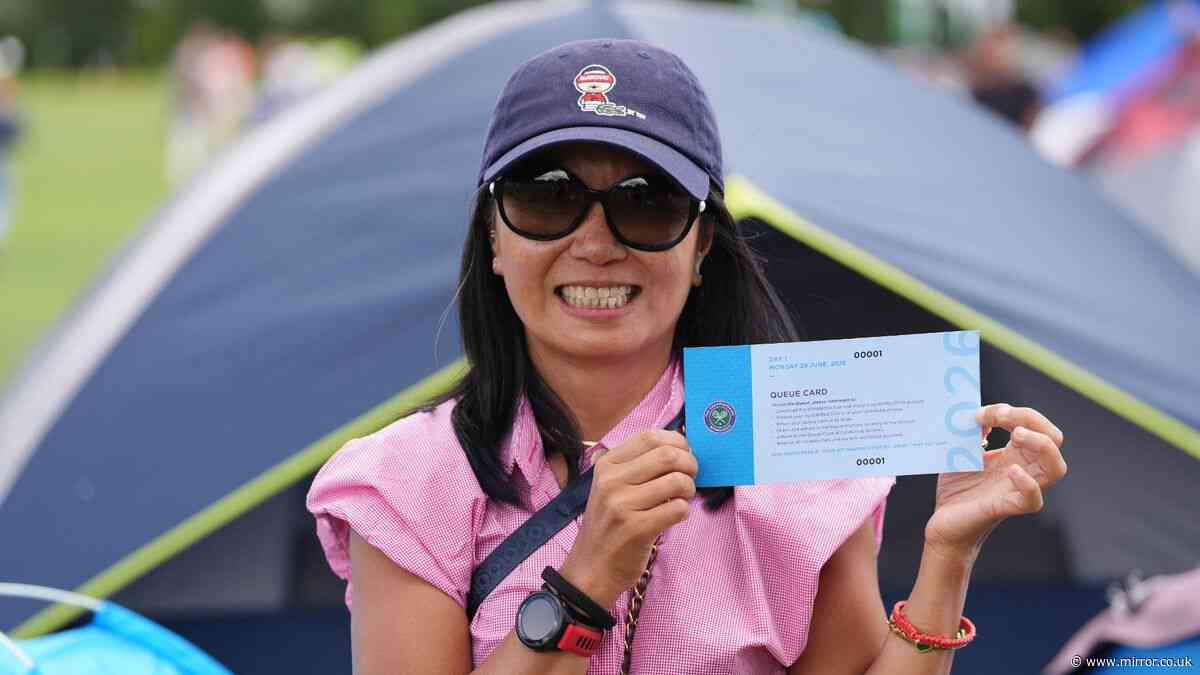 Wimbledon superfan waits 57 hours to watch favourite player after braving 30 degree heat