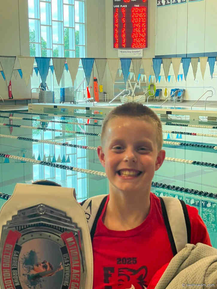 Gabriel Brown Downs 9-Year-Old 10&Under SCY NAG Record in 200 Free in 1:56.12