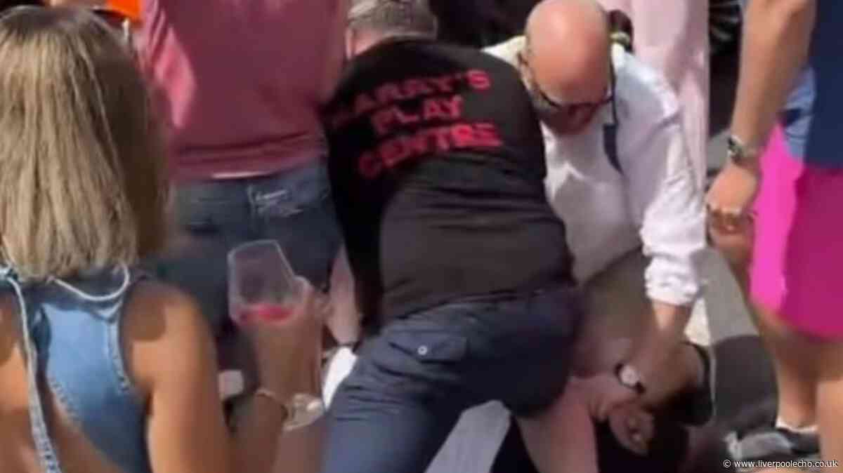 Driver pinned to ground after car drives through Lytham Club Day parade