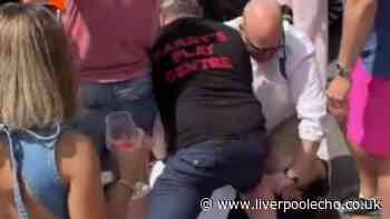 Driver pinned to ground after car drives through Lytham Club Day parade