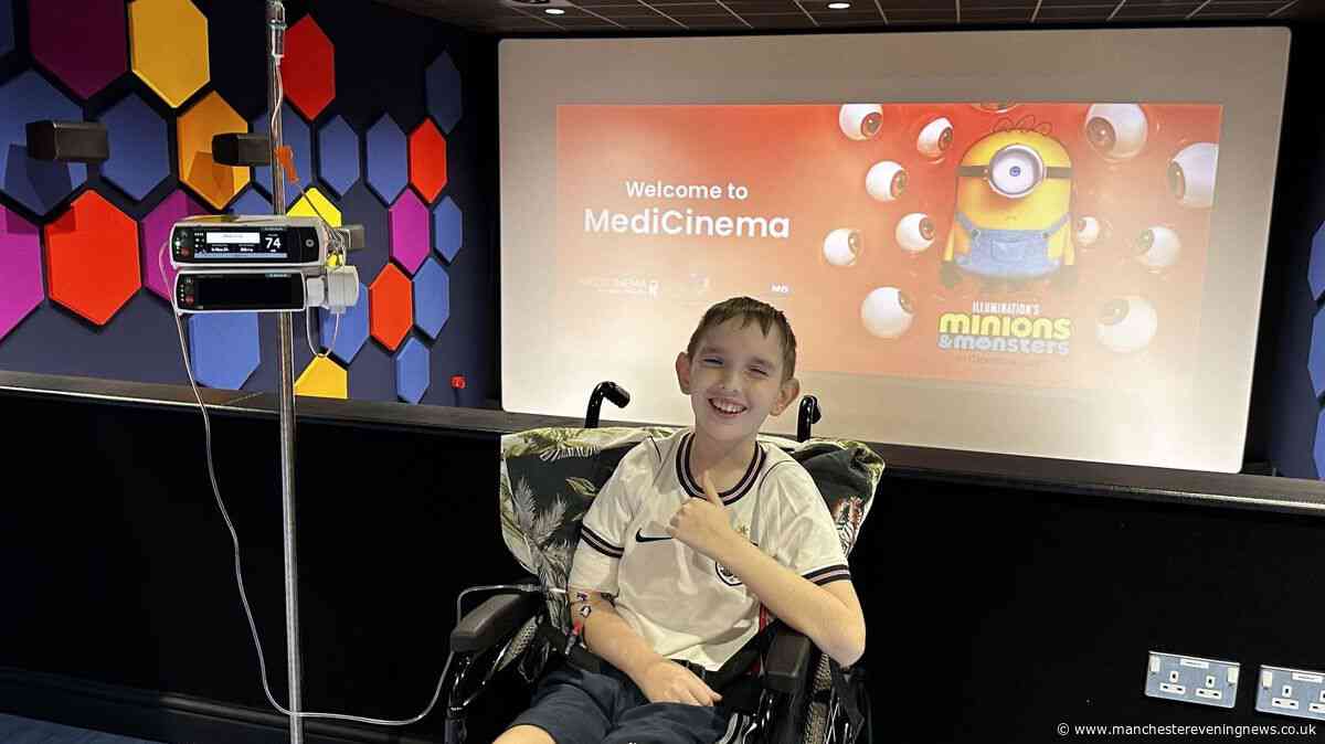 Inside Manchester's new hospital cinema where young patients escape the ward for movie magic