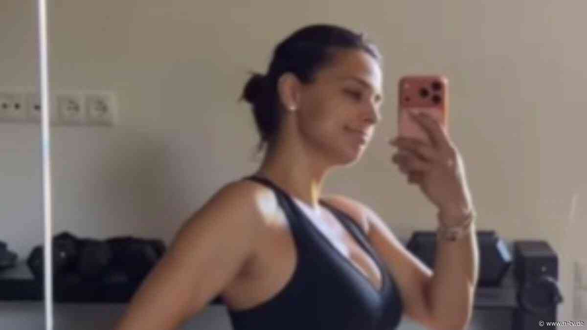 "Hat sich bisschen was getan": Amira Aly gibt in knappem Sportoutfit Schwangerschaftsupdate