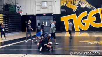 New Mexico wrestling standouts give back at Raton High School camp