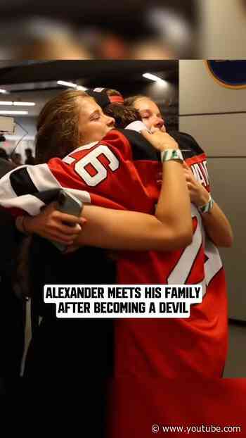 This one belongs to the whole fam. #shorts #alexandercommand #hockey #nhldraft #nhl #njdevils