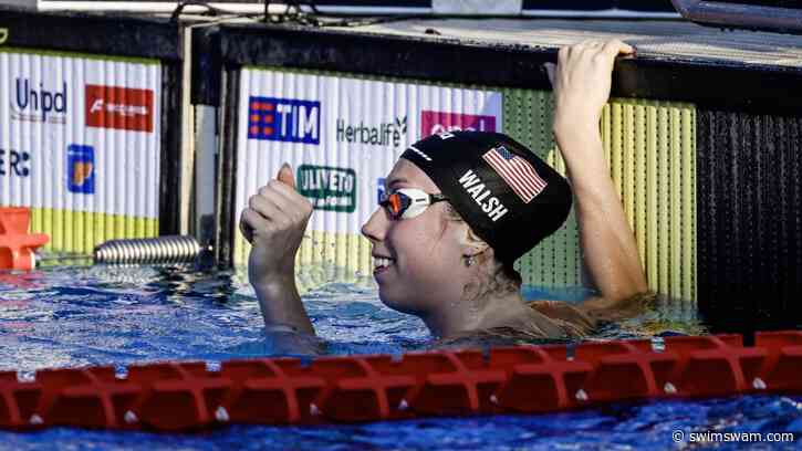 Gretchen Walsh se anotó un nuevo récord del mundo, ahora en Roma