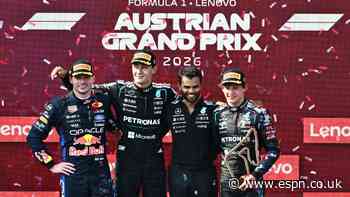 Austrian Grand Prix: Mercedes' George Russell cruises to victory, Max Verstappen in second - as it happened