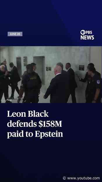 Leon Black defends $158M paid to Epstein
