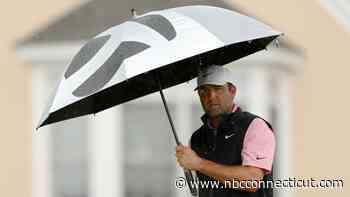 Play suspended at Travelers Championship due to weather