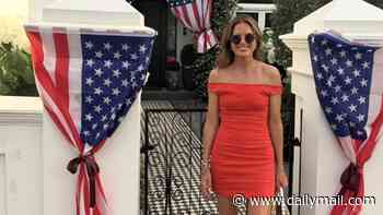 Binky Felstead stuns in a red minidress as she enjoys lavish early 4th of July bash in the London heatwave