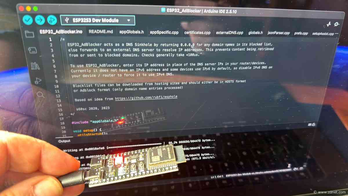 I built a whole-home ad blocker with a $7 ESP32-S3 board - and it took just minutes