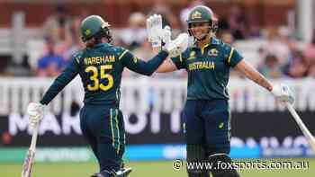 India eliminated as Perry steers record-breaking Aussies into World Cup knockouts