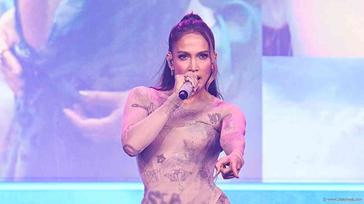 Jennifer Lopez, 56, dons raciest look yet in wild nude bodysuit for surprise performance
