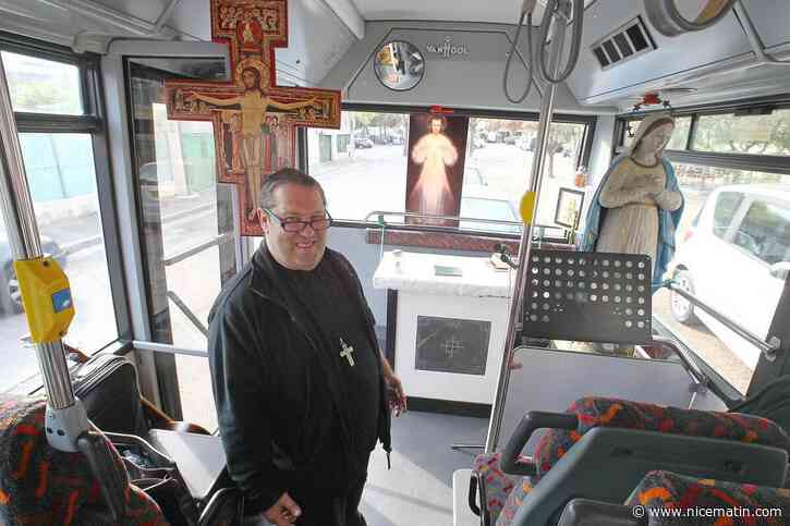 Vierge au fond du car, messe pour les sans-abri : c’est la fin de l’improbable histoire du bus chapelle à Nice