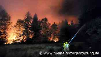 Waldbrand am Chiemsee - A8 wegen des Rauchs gesperrt