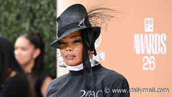 Janet Jackson channels late brother Michael in rare red carpet appearance at BET Awards… months after declining to be portrayed in biopic