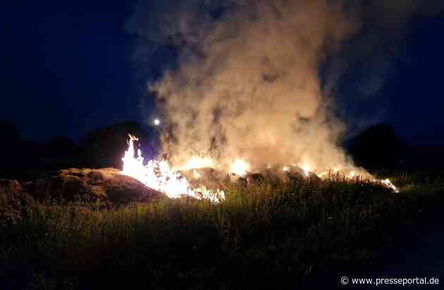 FW Reichenau: Brennende Riedballen auf Ackerfläche abgelöscht - 28.06.2026