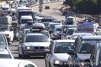 La circulation fortement ralentie sur l’autoroute A8, plus de 13 kilomètres de bouchons sur la Côte d’Azur