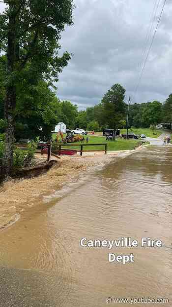 Caneyville, KY flash flooding  #kentucky #indiana #flood