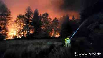 Tausende Quadratmeter in Flammen: Waldbrand wütet in Bayern - Autobahn gesperrt