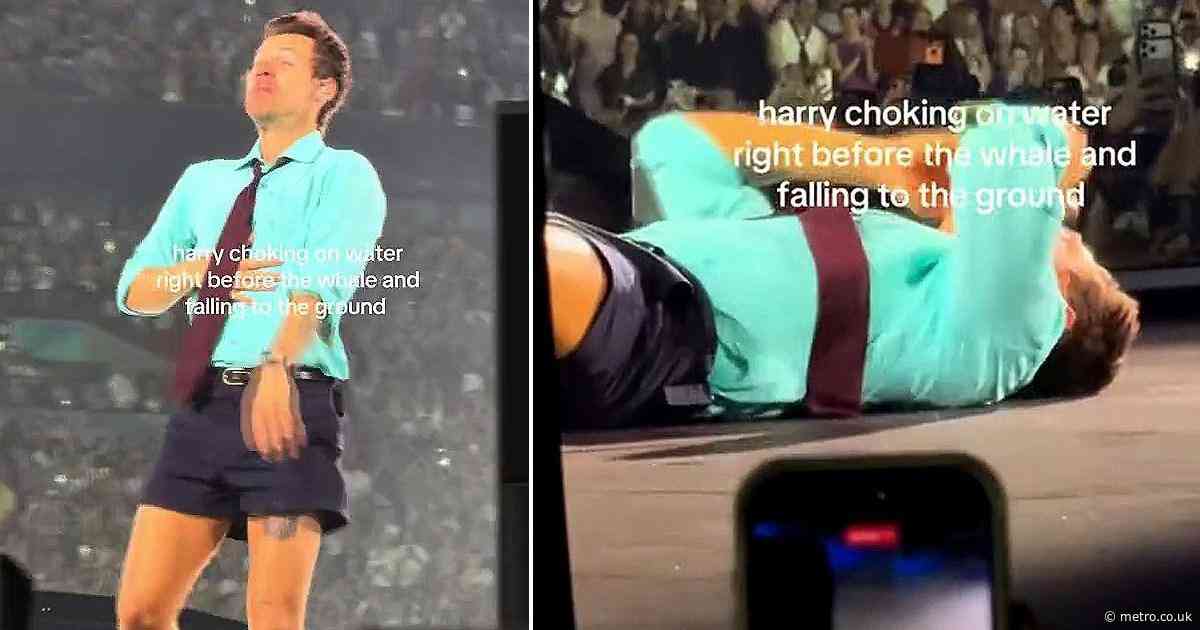 Reason for Harry Styles’ on stage collapse revealed after choking scare