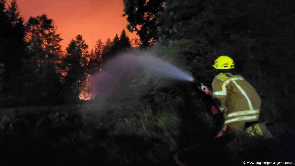 Waldbrand am Chiemsee – A8 wieder freigegeben