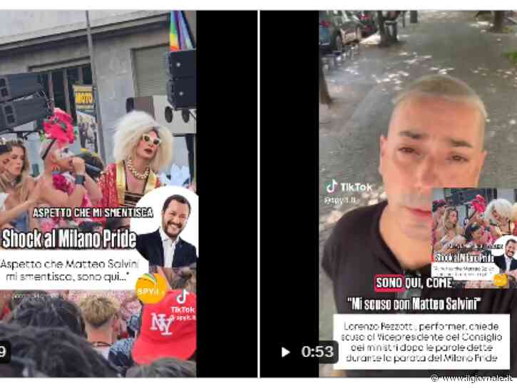 Al Pride di Milano prima insulta Salvini dal carro, poi chiede scusa: "Colpa del caldo"