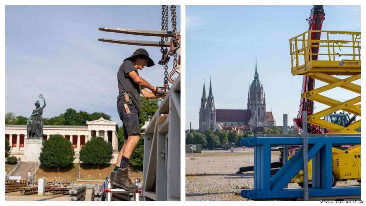 Nach Rechtsstreit: Oktoberfest-Aufbau startet auf Münchner Theresienwiese