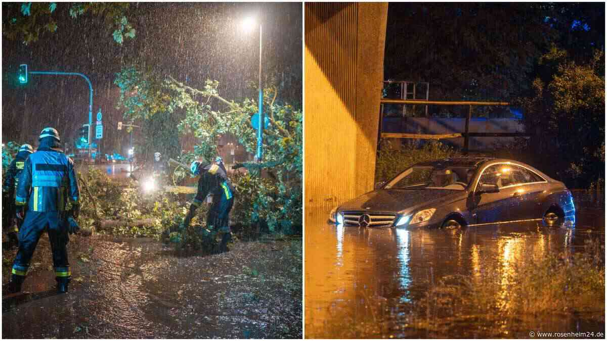 Schwere Gewitter fegen über Bayern: Blitze, Starkregen und ein gefährlicher Zwischenfall
