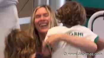 Joss Stone shares rare look at her four young children as she returns from tour to a joyful family reunion at the airport