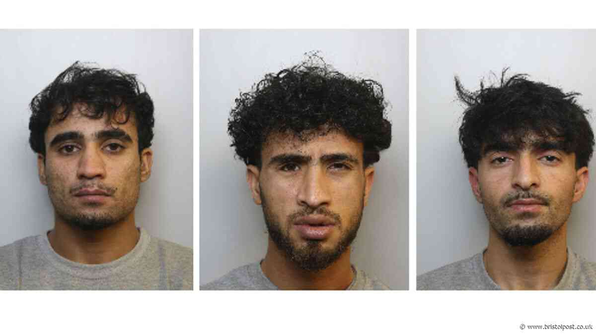 Faces of three men convicted of raping girl, 17, in Bristol