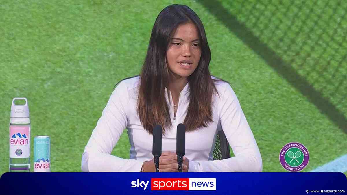 Raducanu explains Wimbledon withdrawal and wanted to risk injury