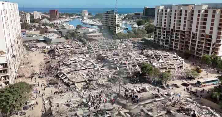 Terremoto in Venezuela, le immagini aeree mostrano la distruzione a La Guaira: decine di edifici in macerie
