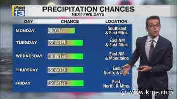 Storms set to return for parts of New Mexico