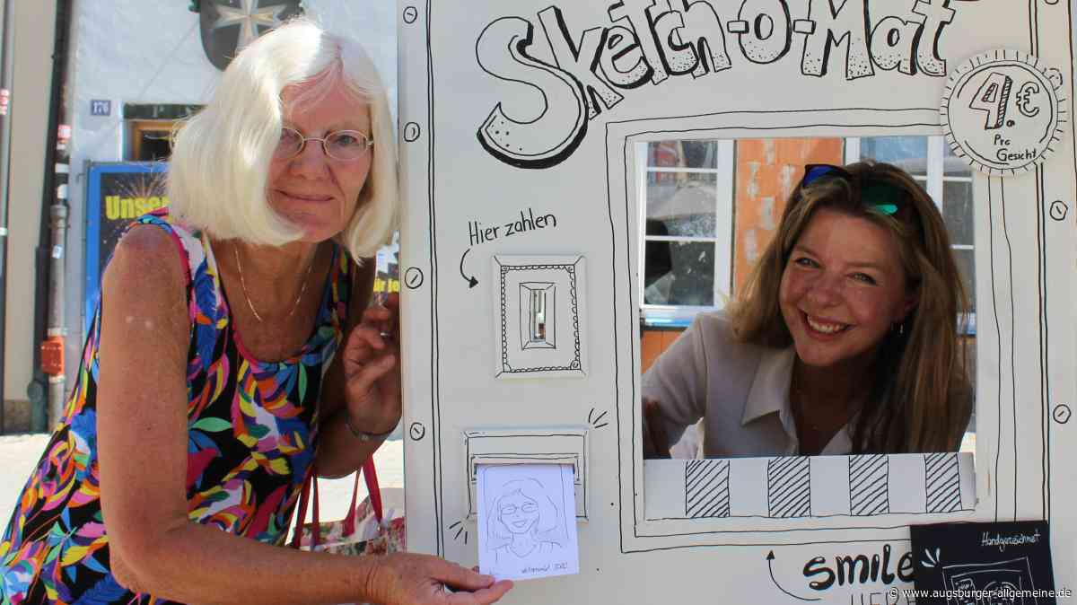 Das steckt hinter dem „Sketch-O-Mat“ am Veitsmarkt in Landsberg