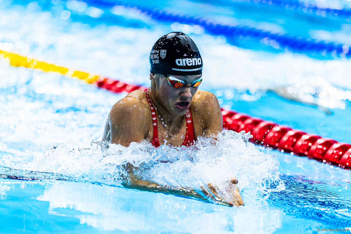 Angharad Evans Notches 1:04.41 Mixed Medley Breaststroke Split At Scottish Open