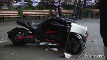 10 people injured after motorcyclist loses control, drives into NYC park: NYPD