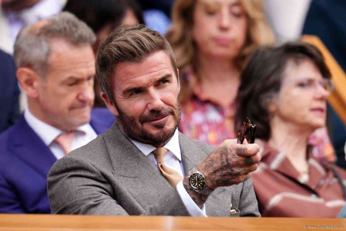 David Beckham, Mary Berry and Tess Daly among celebrities at Wimbledon