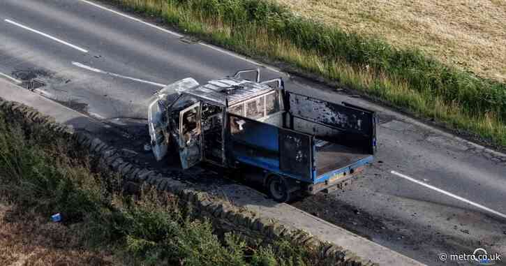 Man and child fighting for their lives and three kids injured after truck explosion