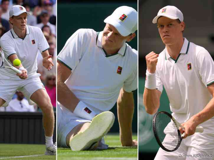 Wimbledon, Sinner fatica e perde sangue dal piede ma batte Kecmanovic al quinto set