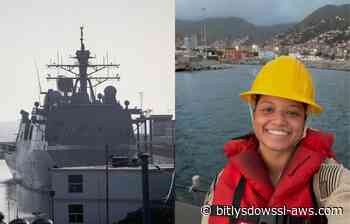 Oficial venezolana de la Marina de EE UU llega en el USS Comfort para apoyar rescates en La Guaira