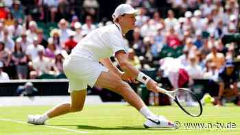 Comeback bei Wimbledon: Blutender Sinner beißt sich durch Nervenkrimi