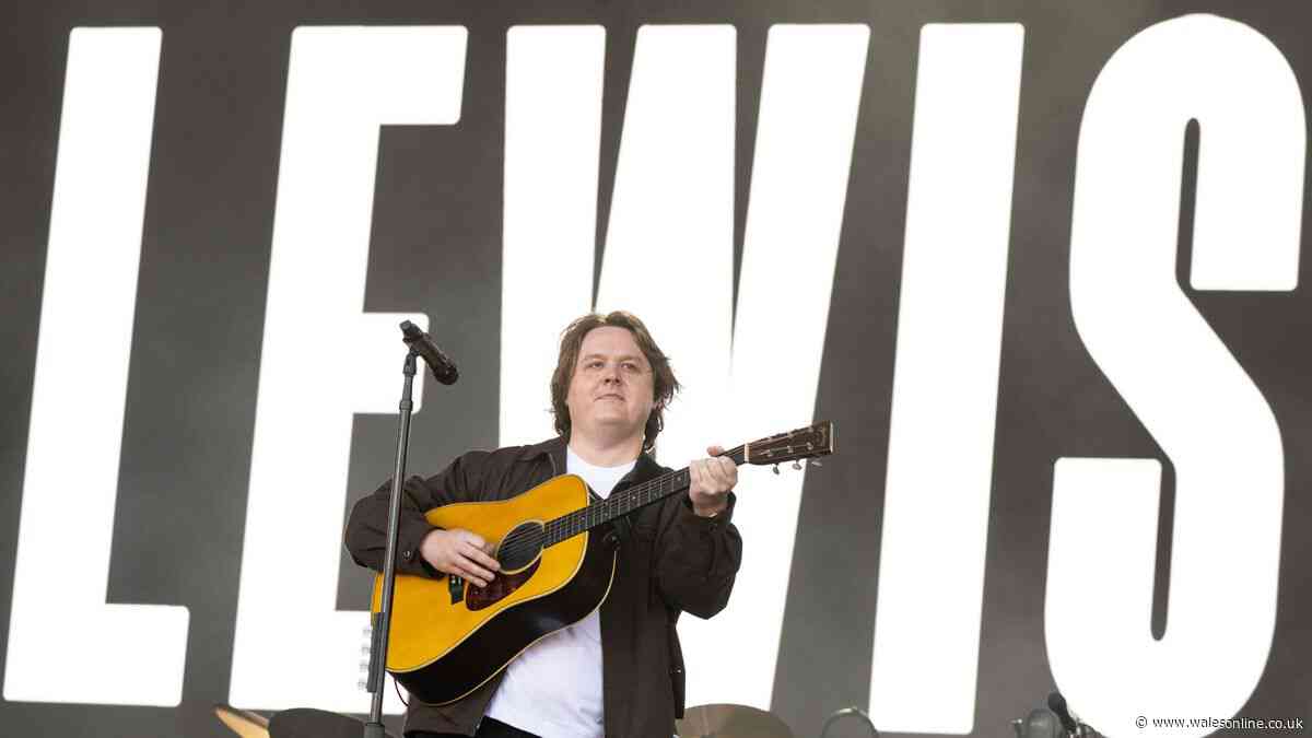 Lewis Capaldi at Cardiff's Blackweir Live banned items