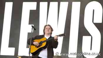 Lewis Capaldi at Cardiff's Blackweir Live banned items
