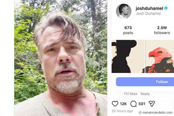 Actor Josh Duhamel filming production in Maple Ridge