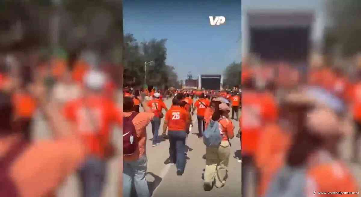 Prachtig: FIFA Fan Festival in Mexico kleurt uren voor Nederland-Marokko al oranje