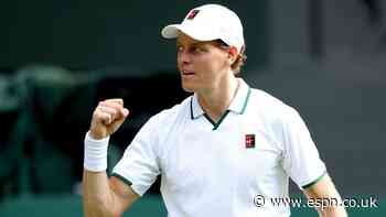 Bloodied Sinner wins Wimbledon opener in 5 sets