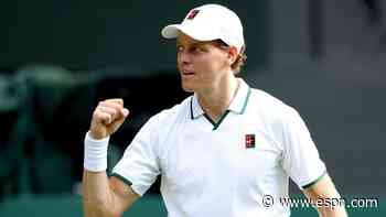 Bloodied Sinner wins Wimbledon opener in 5 sets